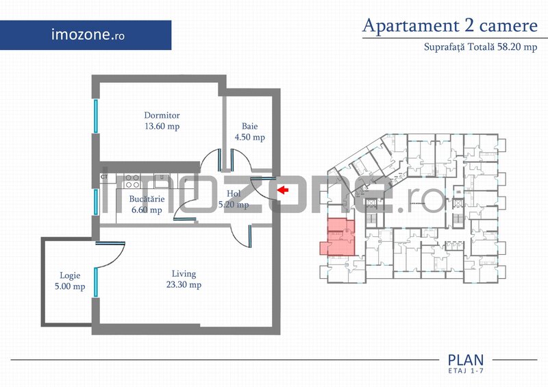 Apartament 2 camere 10% discount la avans - doar in august